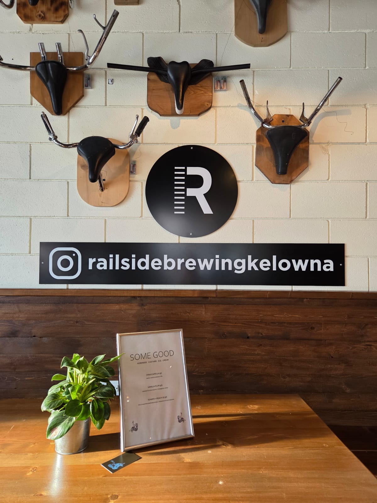 find some good ice cream at the railside brewery